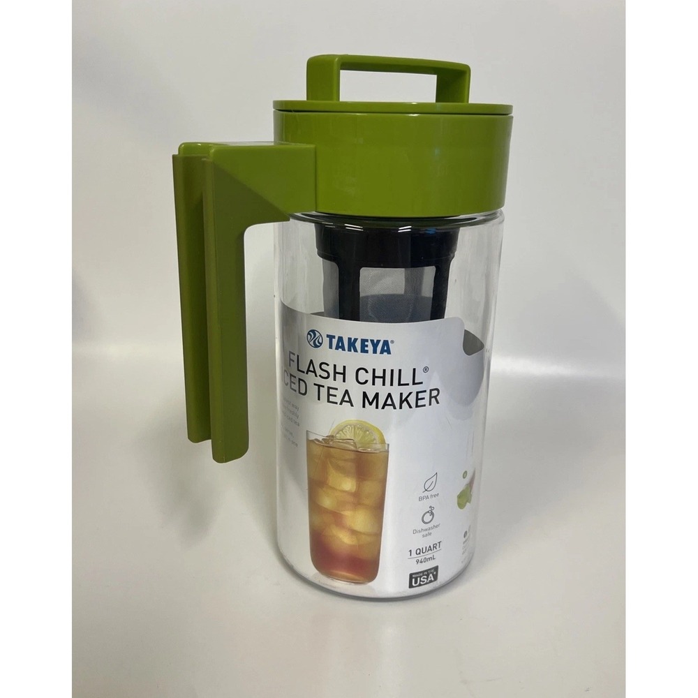 Takeya Iced Tea Maker w/ Patented Flash Chill Technology 1 Quart